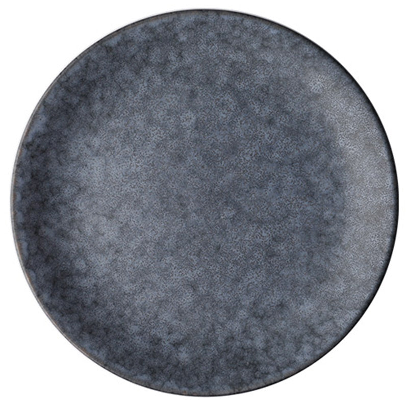 Slate matte ceramic plate