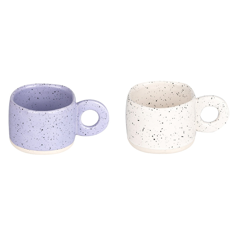 Speckled porcelain mug, 280 ml