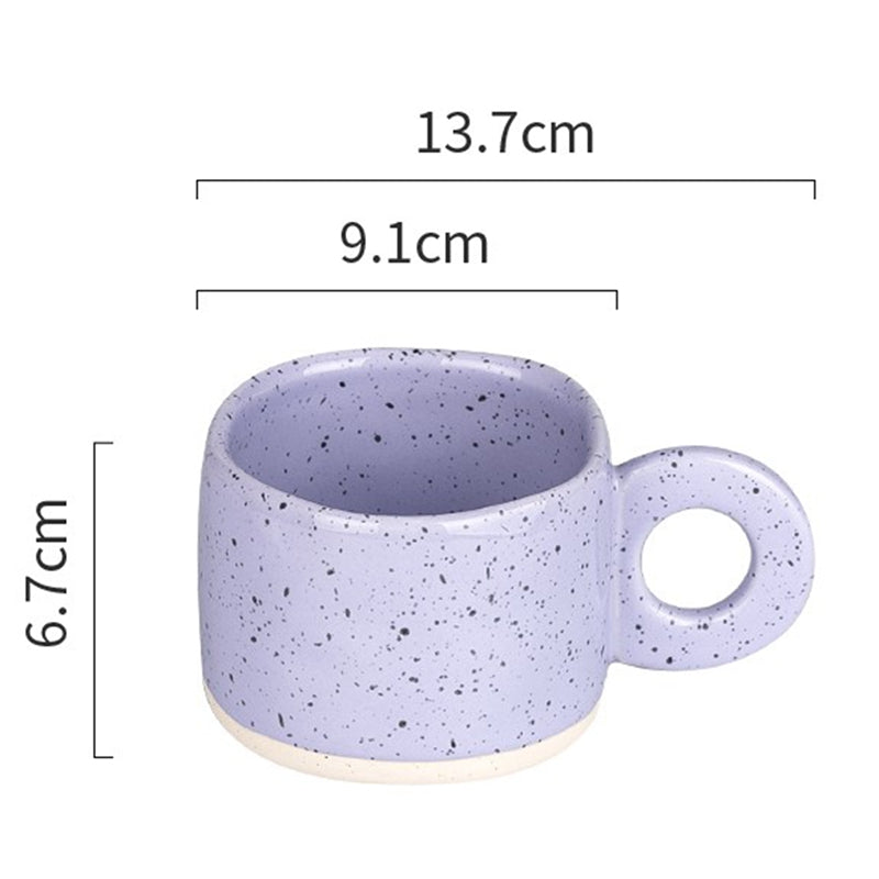Speckled porcelain mug, 280 ml