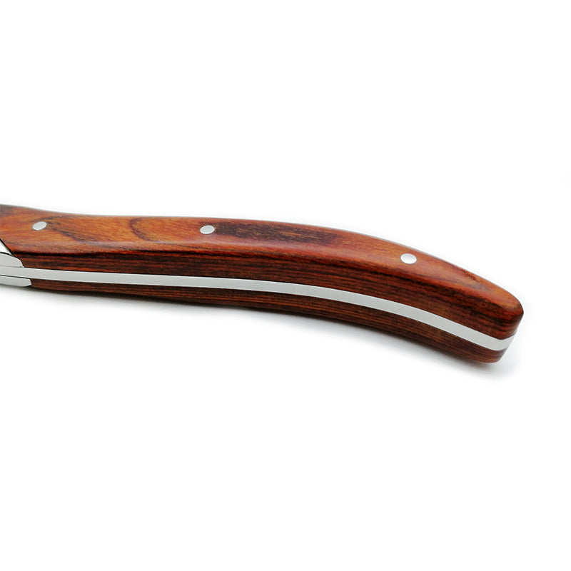 Wood-handled steak knives