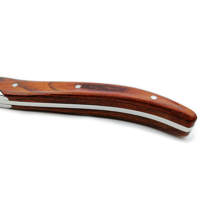 Wood-handled steak knives