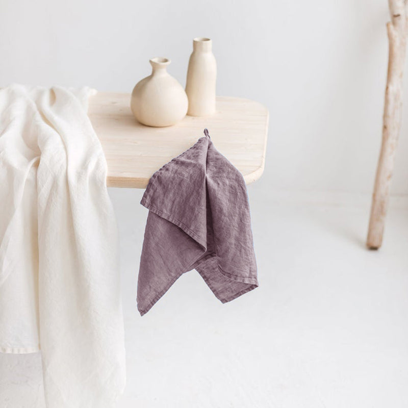 Stonewashed linen tea towel, 35 x 55 cm, Taro purple / 35 x 55 cm / 1 piece
