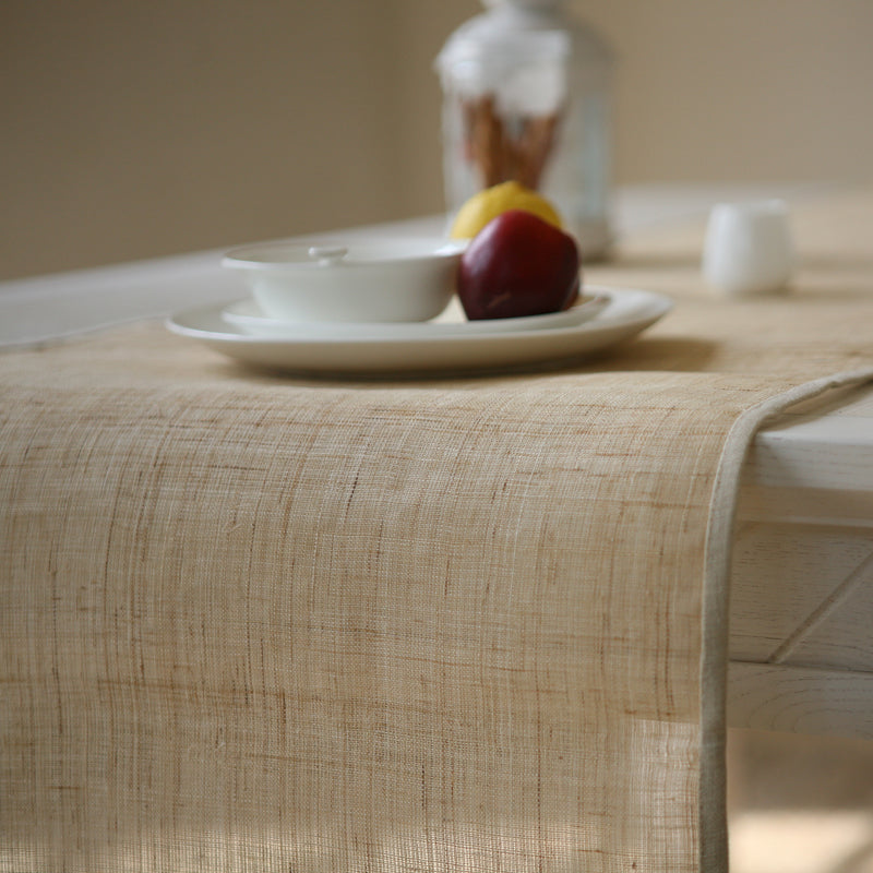 Handmade linen table runner