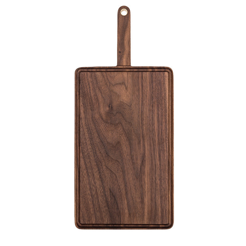 Wooden bread board with handle