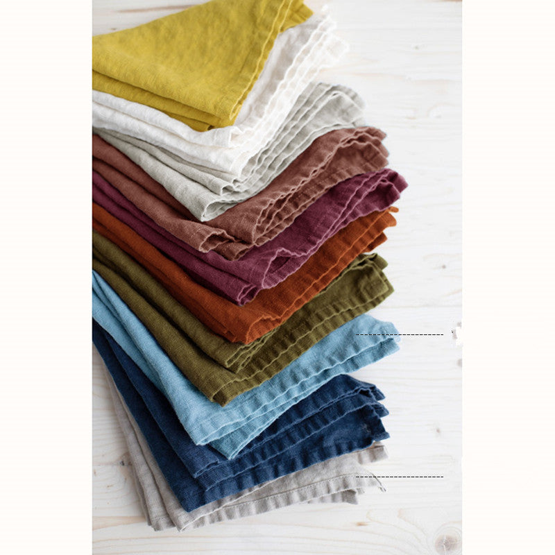 Stonewashed linen tea towel, 35 x 55 cm