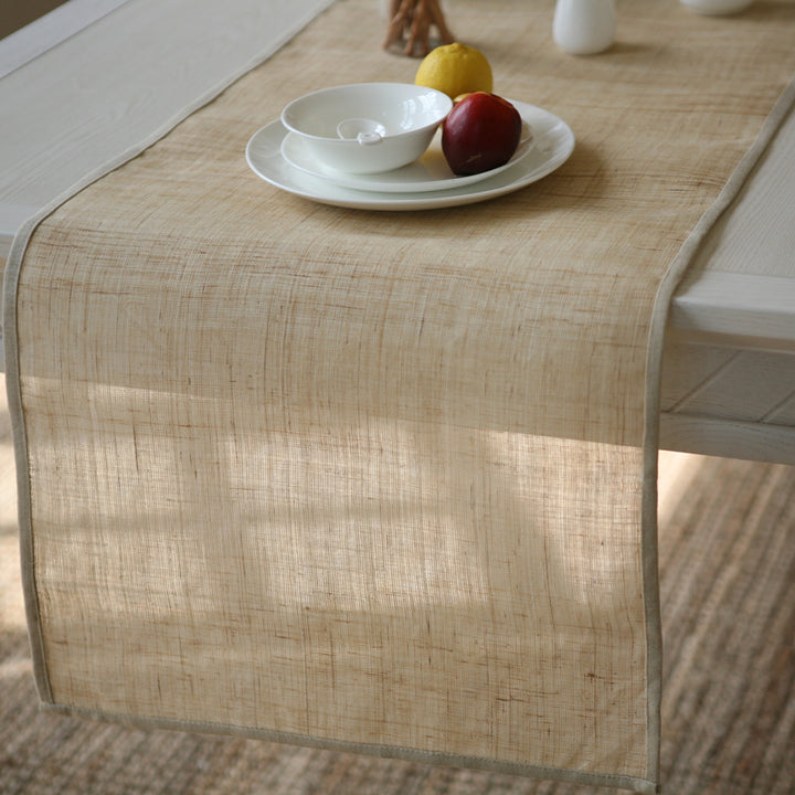 Handmade linen table runner