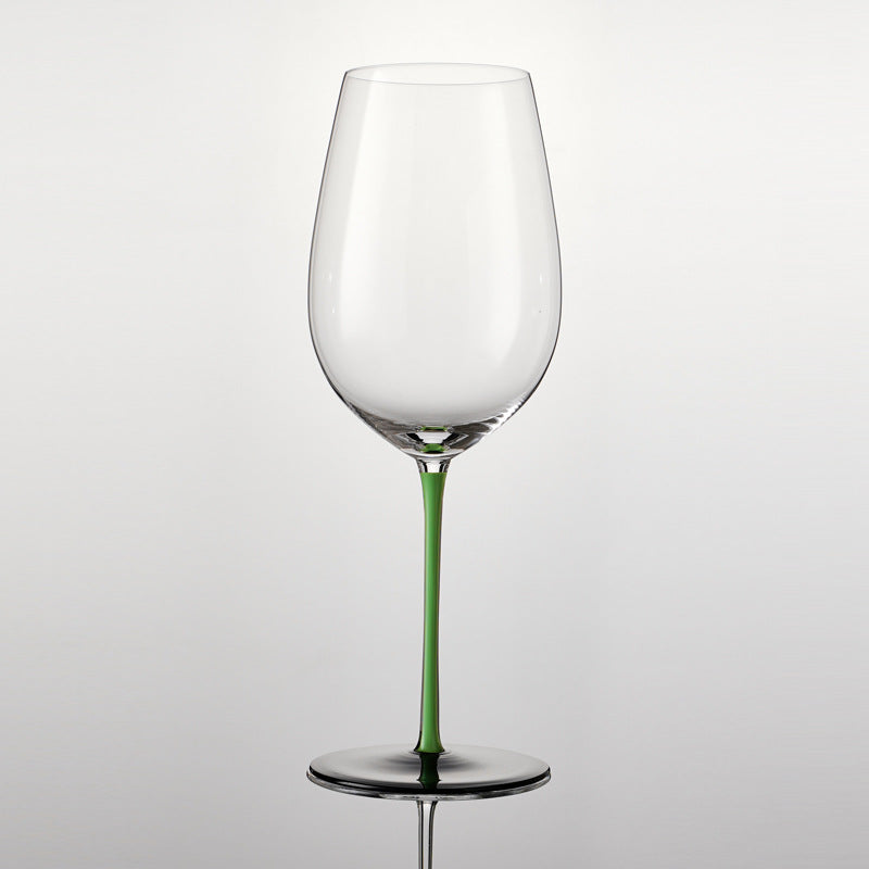 Colored-stem Bordeaux glass, 890 ml