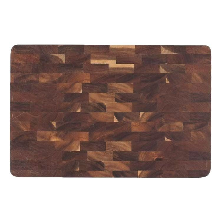 Checkerboard acacia cutting board