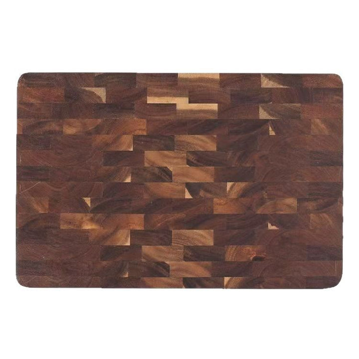 Checkerboard acacia cutting board