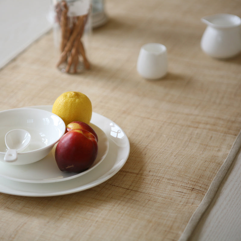 Handmade linen table runner