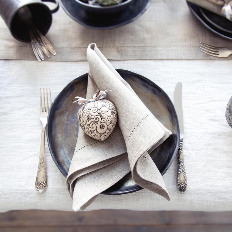 Hemstitched napkin